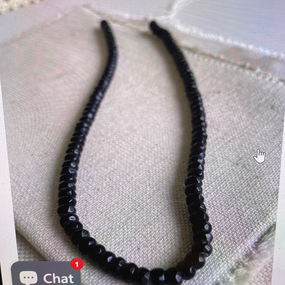 Double Strand Black Beaded Necklace by Erin McDermott - Picture 5 of 8